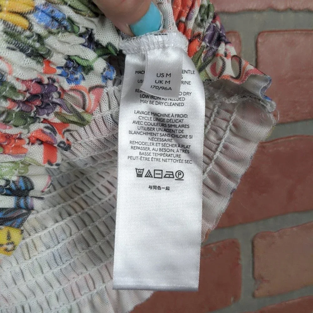 Anthropologie Floral Aurelia Smocked Top - Picture 8 of 12